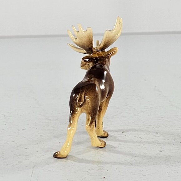 Hagen Renaker Moose Papa Miniature Figurine Antlers *Repaired Flaw* - Picture 4 of 9